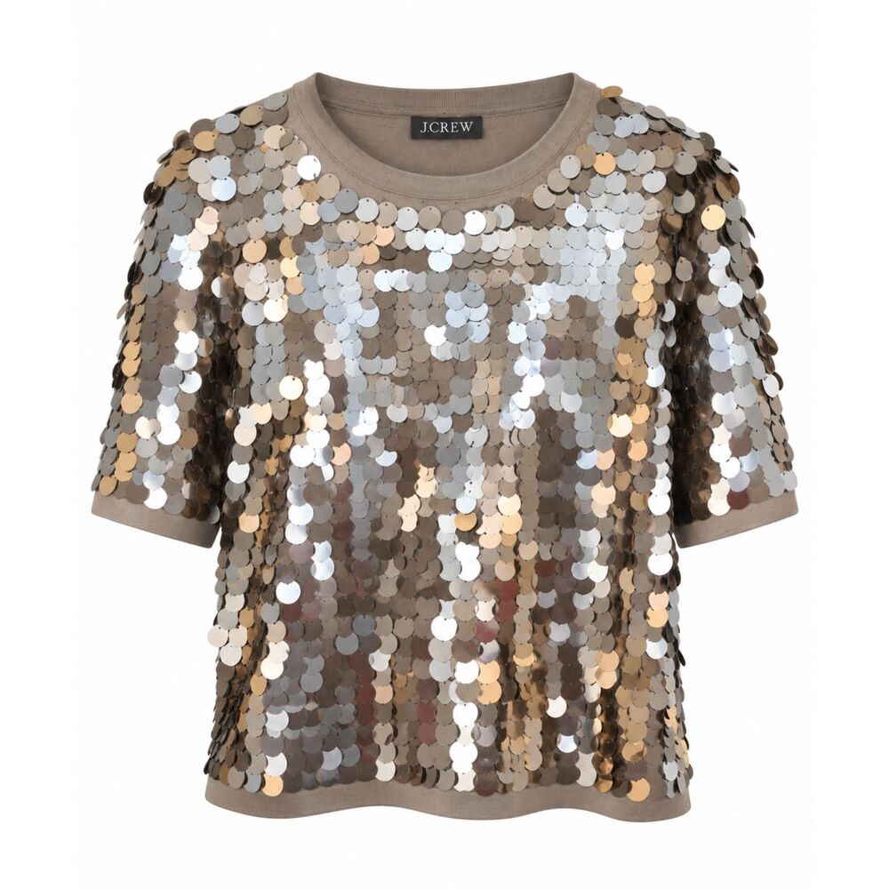 J Crew sequin top